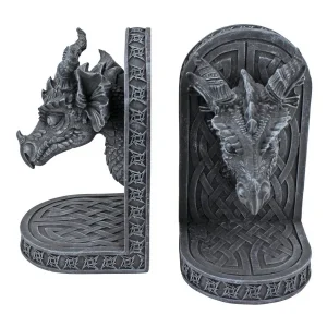 Gray Friar Medieval Dragon Bookend Set