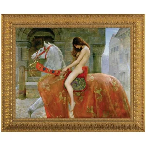 Lady Godiva Framed Canvas Replica Painting: Large