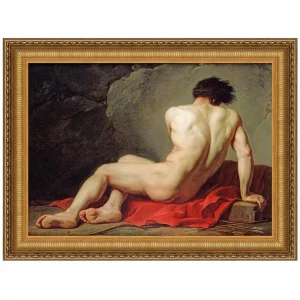 Patrocles Framed Canvas Replica Painting: Small