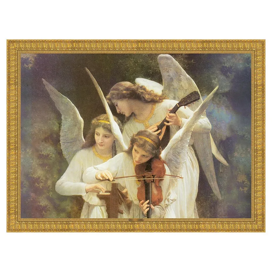 Song of the Angels Framed Canvas Replica Painting: Small