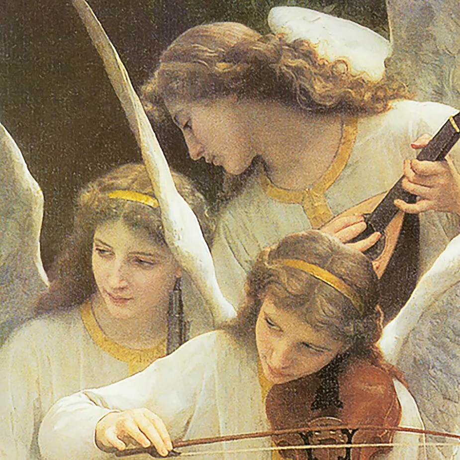 Song of the Angels Framed Canvas Replica Painting: Large