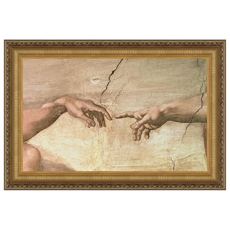 Creation Framed Canvas Replica Painting: Small