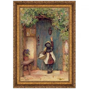 The Visitor Framed Canvas Replica Painting: Large