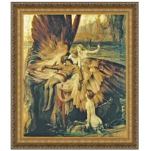 The Lament for Icarus Framed Canvas Replica Painting: Grande
