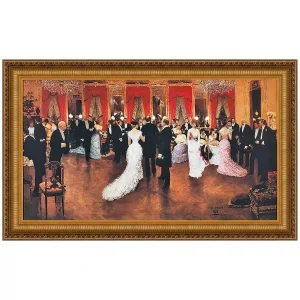 An Evening Soiree Framed Canvas Replica Painting: Grande