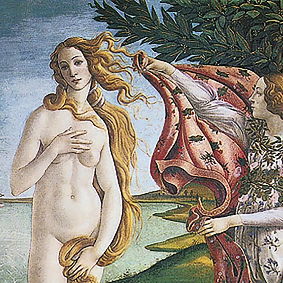 The Birth of Venus Framed Canvas Replica Painting: Grande