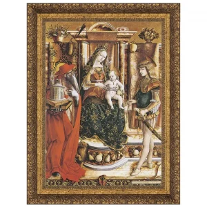 La Madonna della Rondine Framed Canvas Replica Painting: Medium