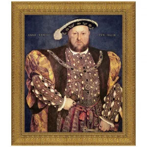 Henry VIII Framed Canvas Replica Painting: Grande