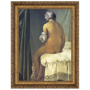 The Valpincon Bather Framed Canvas Replica Painting: Medium