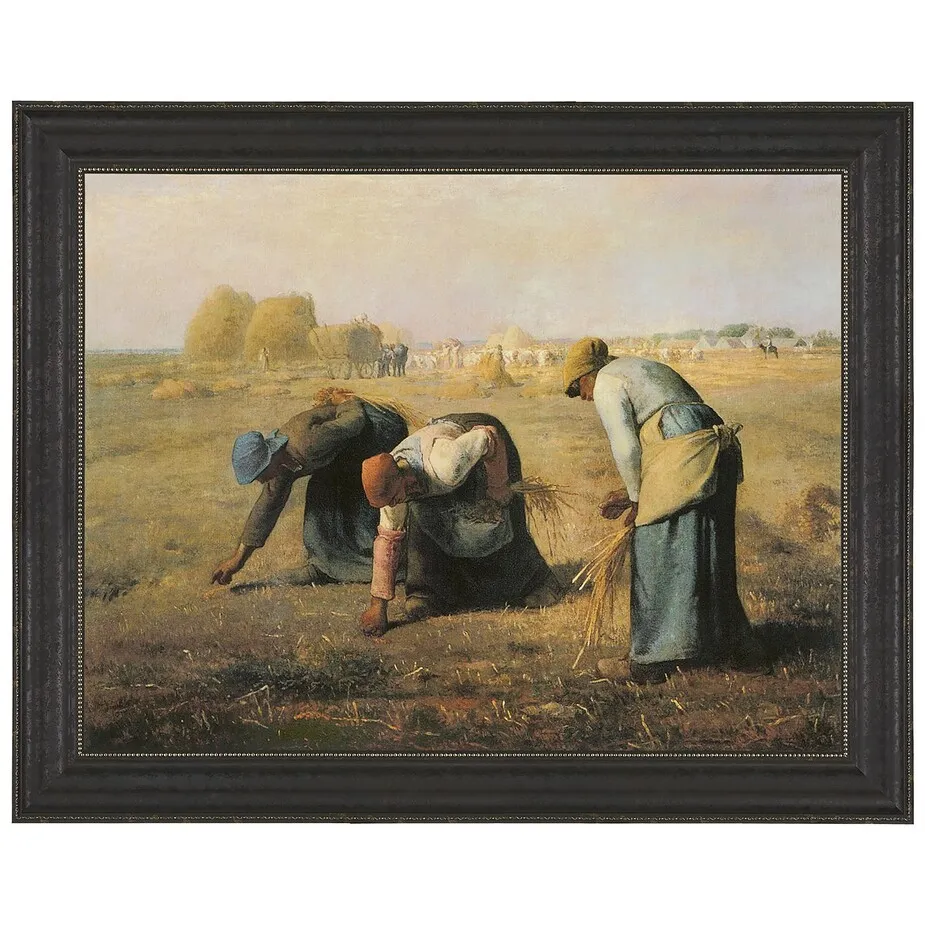 The Gleaners Framed Canvas Replica Painting: Medium