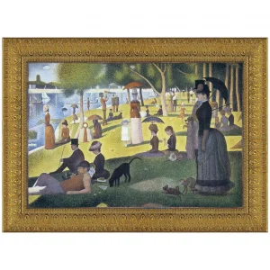 Sunday Afternoon on the Island Framed Canvas Replica Painting: Medium