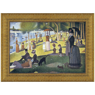 Sunday Afternoon on the Island Framed Canvas Replica Painting: Grande