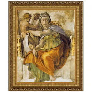 The Delphic Sibyl Framed Canvas Replica Painting: Grande