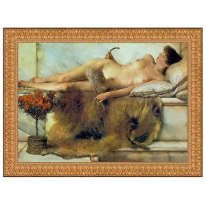 In the Tepidarium Framed Canvas Replica Painting: Grande
