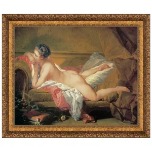 The Blond Odalisque Framed Canvas Replica Painting: Large