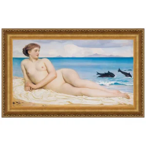 Actaea the Nymph of the Shore Framed Canvas Replica Painting: Medium