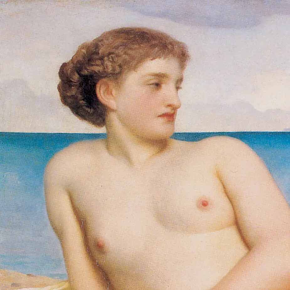 Actaea the Nymph of the Shore Framed Canvas Replica Painting: Large