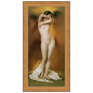 Glow of Gold, Gleam of Pearl Framed Canvas Replica Painting: Medium
