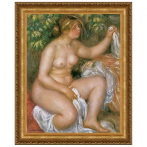 After the Bath Framed Canvas Replica Painting: Grande