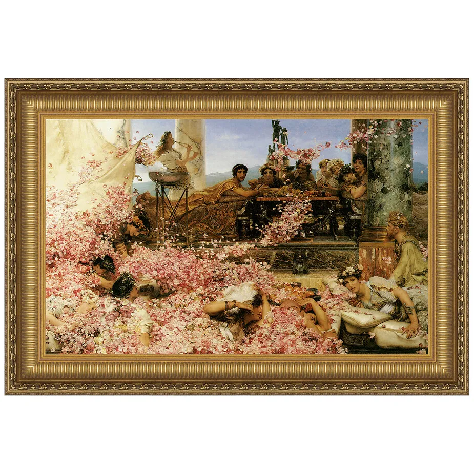The Roses of Heliogabalus Framed Canvas Replica Painting: Small