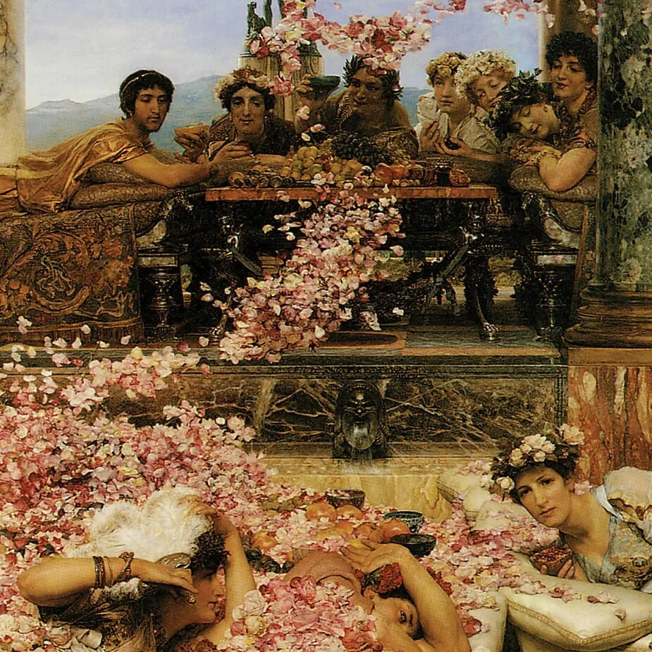 The Roses of Heliogabalus Framed Canvas Replica Painting: Large