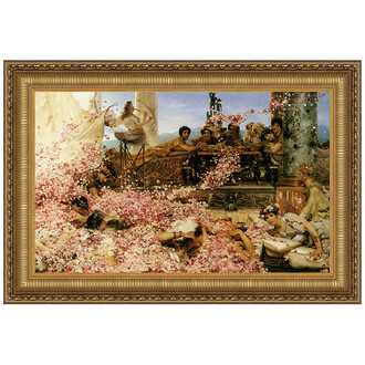 The Roses of Heliogabalus Framed Canvas Replica Painting: Large