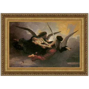 A Soul Brought to Heaven Framed Canvas Replica Painting: Medium