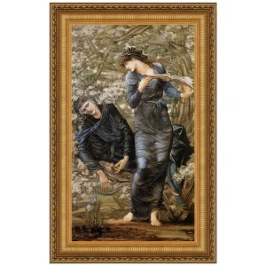The Beguiling of Merlin Framed Canvas Replica Painting: Medium