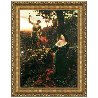 Chivalry Framed Canvas Replica Painting: Medium