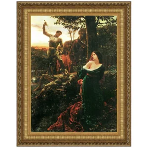 Chivalry Framed Canvas Replica Painting: Grande