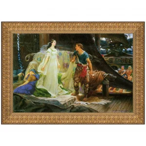 Tristan and Iseult Framed Canvas Replica Painting: Medium