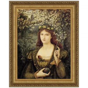 Madonna Pietra degli Scrovigni Framed Canvas Replica Painting: Small