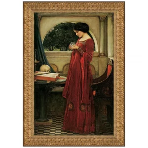 The Crystal Ball Framed Canvas Replica Painting: Large