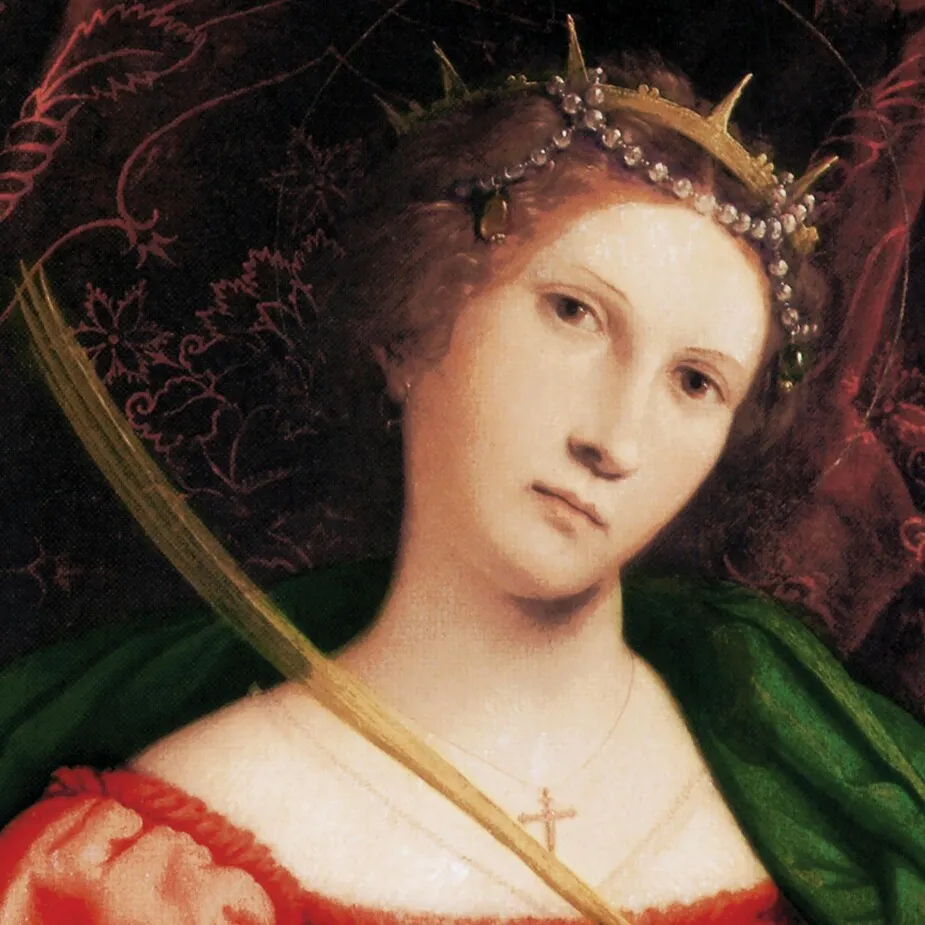 Saint Catherine of Alexandria Framed Canvas Replica Painting: Small