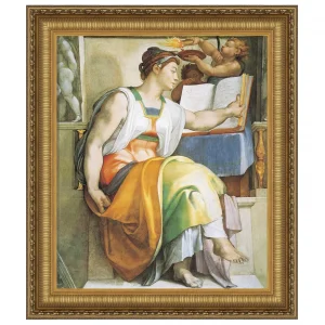 The Erythraean Sibyl Framed Canvas Replica Painting: Medium