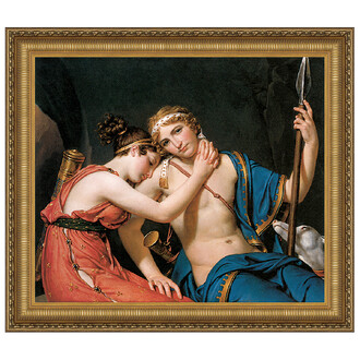 Farewell of Telemachus and Eucharis Framed Canvas Replica Painting: Grande