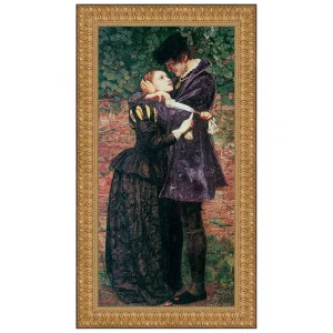 Huguenot on Saint Bartholomew's Day Framed Canvas Replica Painting: Small
