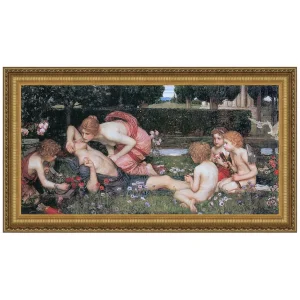 The Awakening of Adonis Framed Canvas Replica Painting: Small