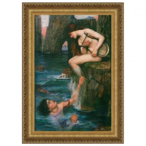 The Siren Framed Canvas Replica Painting: Grande