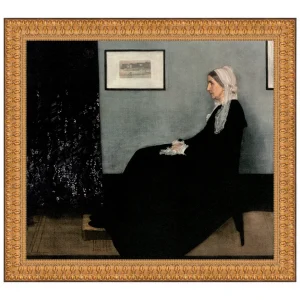 Portrait of the Artist's Mother Framed Canvas Replica Painting: Large
