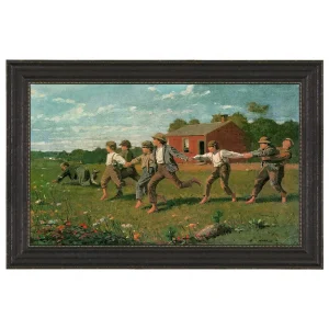 Snap the Whip Framed Canvas Replica Painting: Small