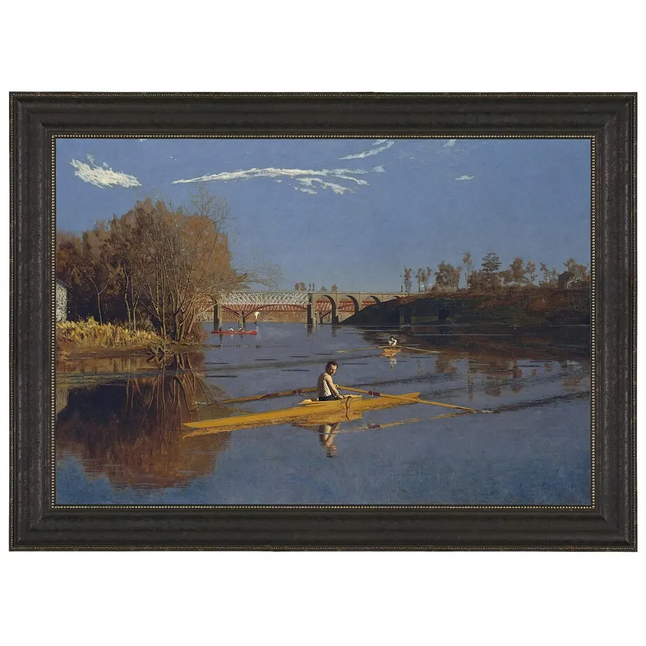 Champion Single Sculls Framed Canvas Replica Painting: Medium