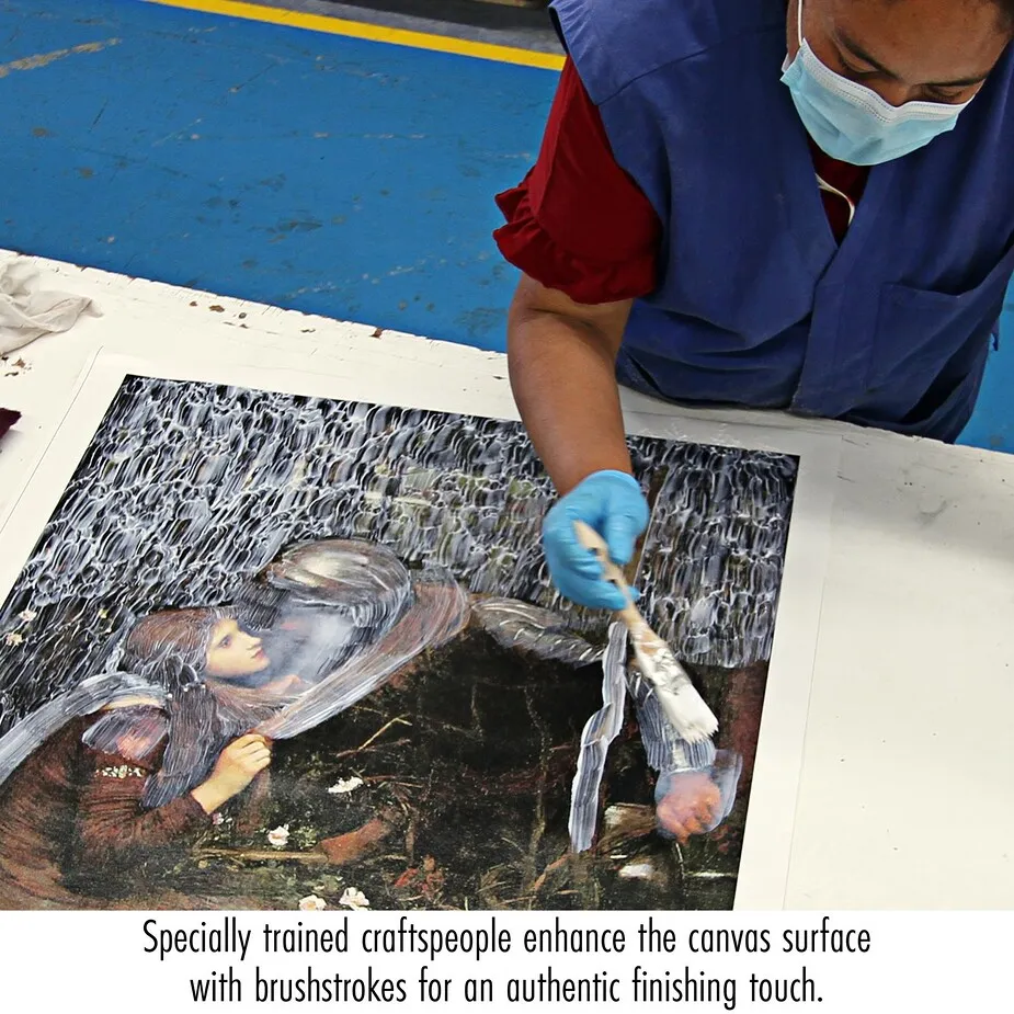 A Dash for the Timber Framed Canvas Replica Painting: Grande