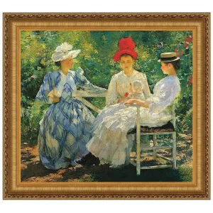 Three Sisters, June Sunlight Framed Canvas Replica Painting: Small