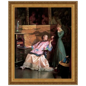 The New Necklace Framed Canvas Replica Painting: Grande