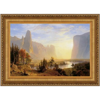 Yosemite Valley Framed Canvas Replica Painting: Large