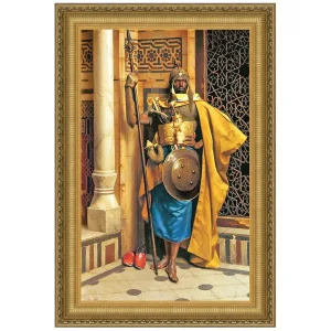 Palace Guard Framed Canvas Replica Painting: Small