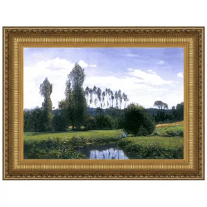 View at Rouelles Le Havre Framed Canvas Replica Painting: Small