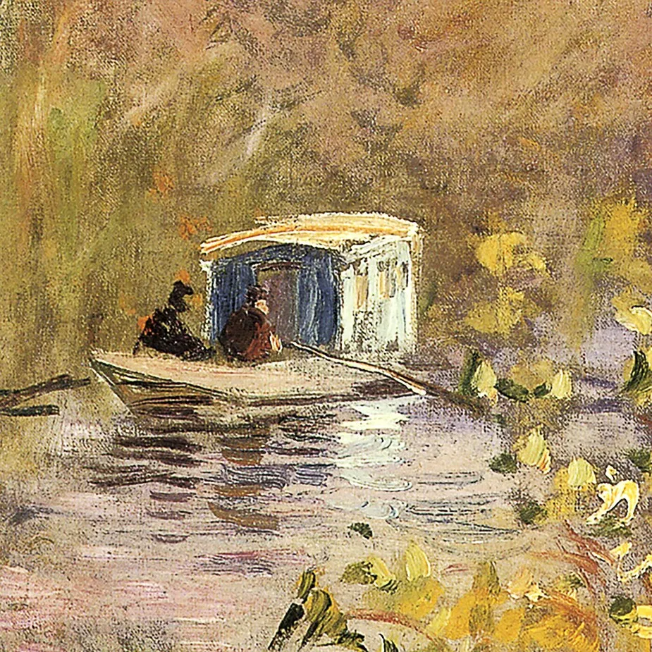 The Studio Boat Framed Canvas Replica Painting: Medium