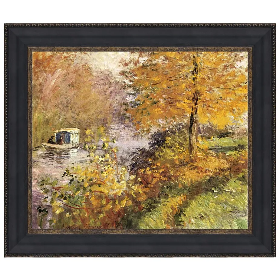 The Studio Boat Framed Canvas Replica Painting: Medium